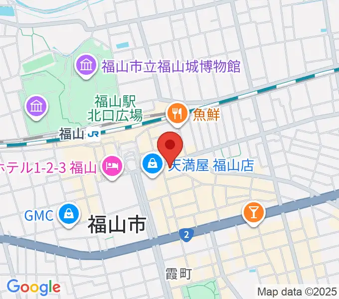 カワイ福山ショップの地図