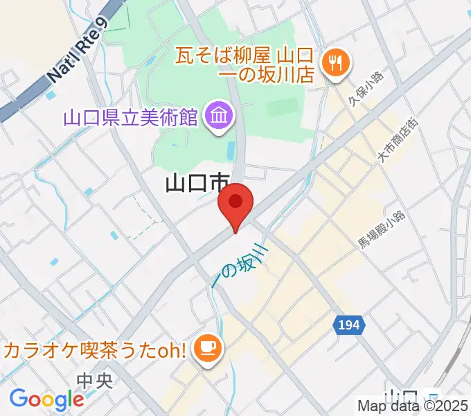 カワイ山口ショップの地図