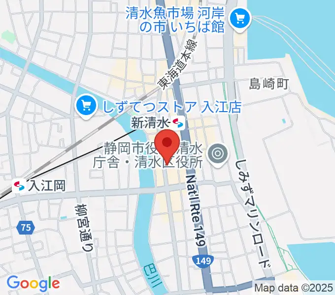 もちづき楽器 巴町本店センターの地図
