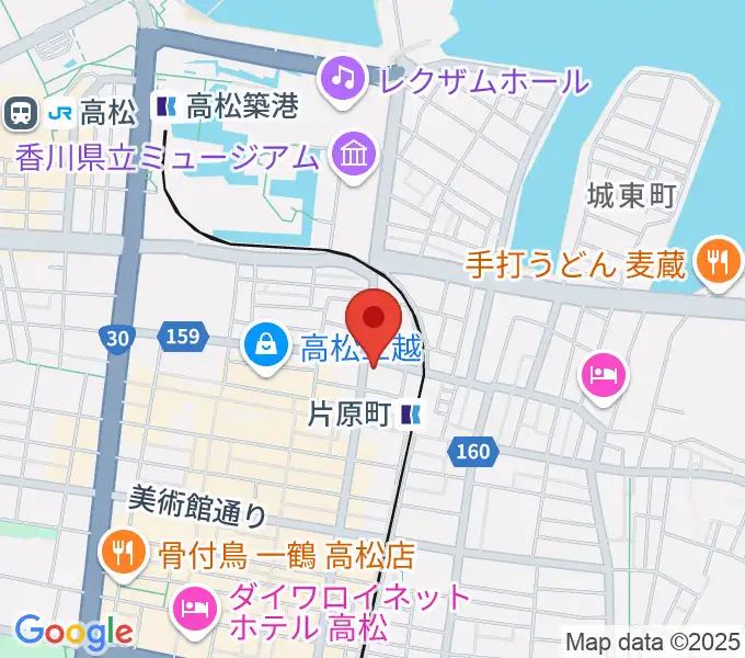 カワイ高松ショップの地図