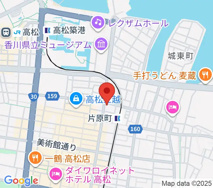 カワイ高松ショップの地図
