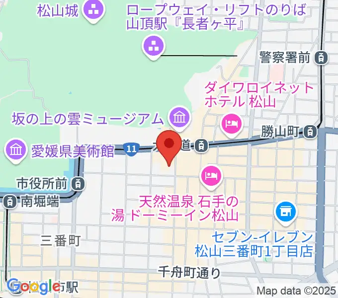 カワイ松山ショップの地図