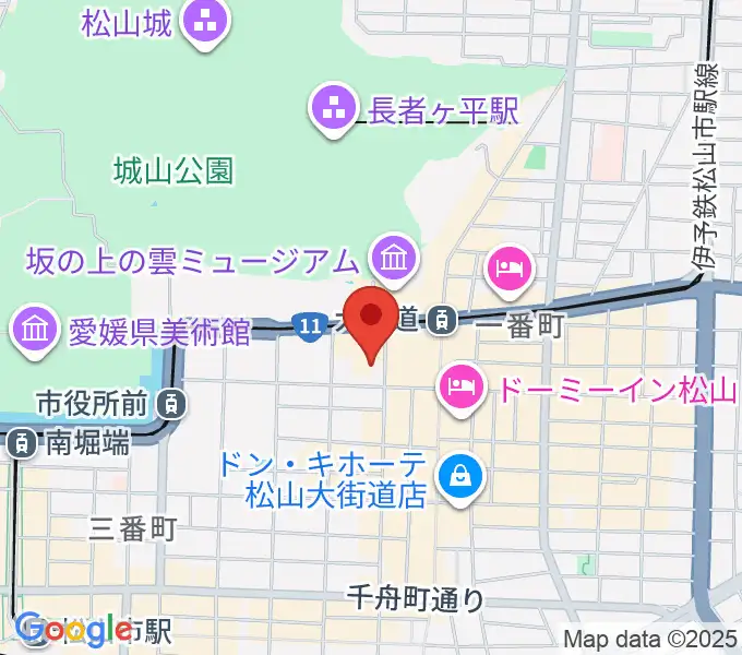 カワイ松山ショップの地図