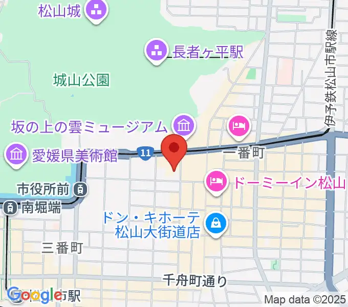 カワイ松山ショップの地図