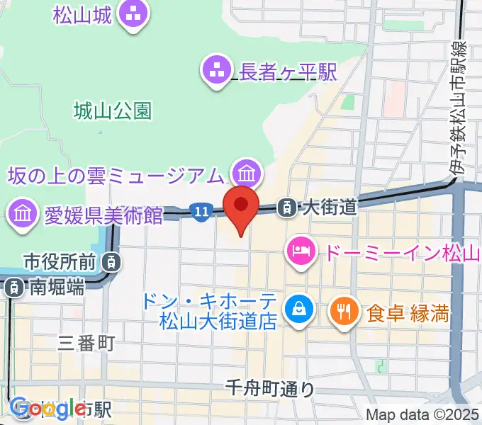 カワイ松山ショップの地図