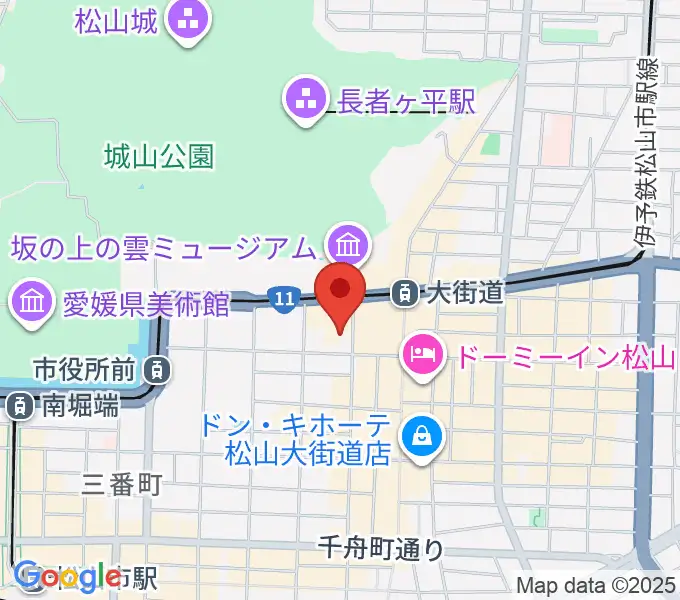 カワイ松山ショップの地図