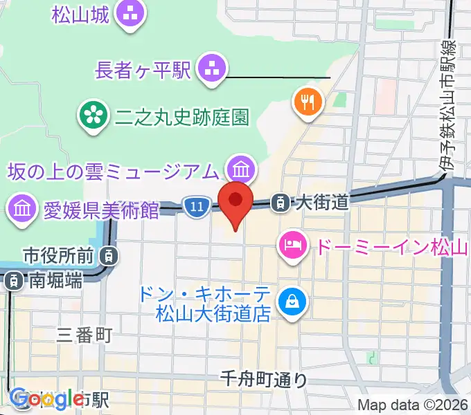 カワイ松山ショップの地図