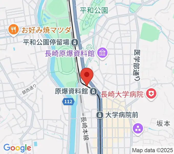 カワイ長崎ショップの地図