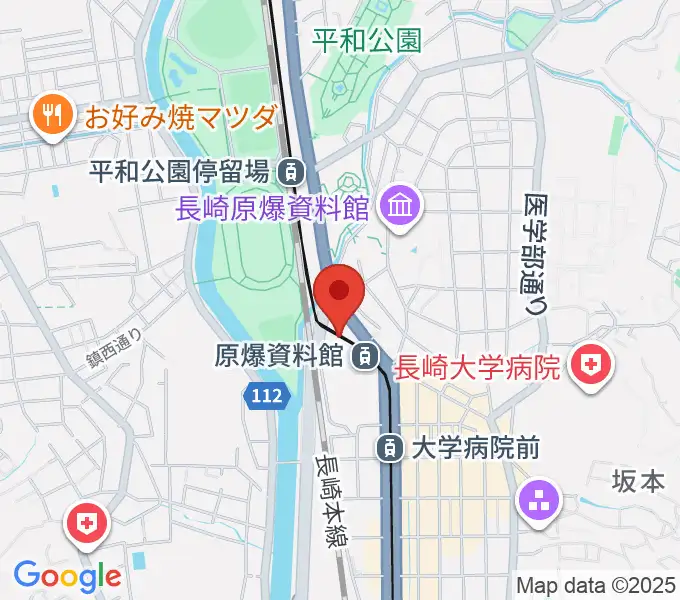カワイ長崎ショップの地図