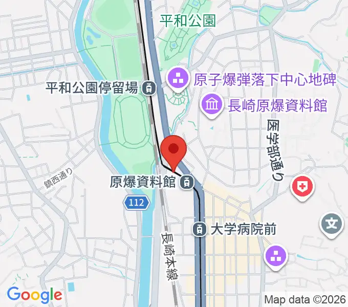 カワイ長崎ショップの地図