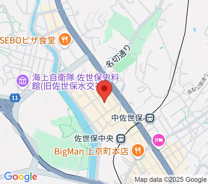 カワイ佐世保ショップの地図