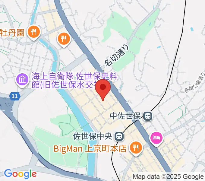 カワイ佐世保ショップの地図