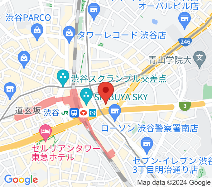 トート音楽院 渋谷の場所
