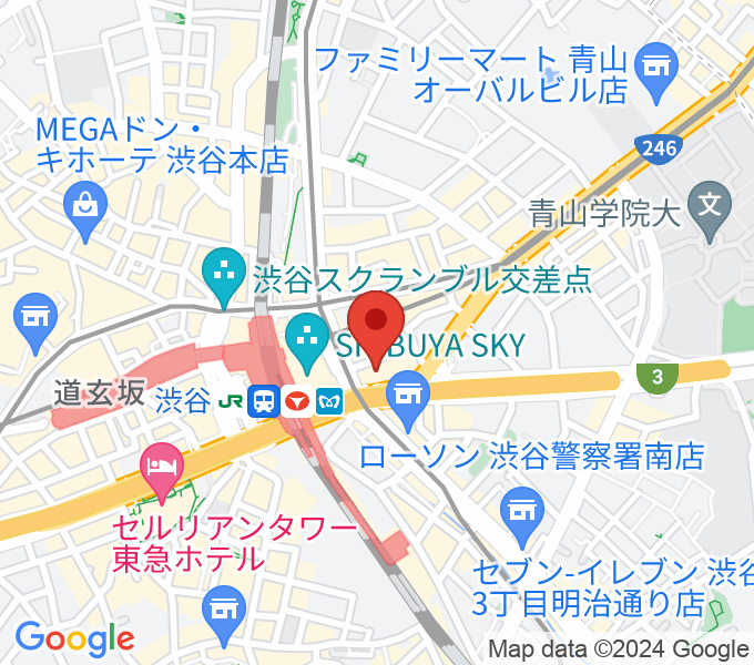 トート音楽院 渋谷の場所