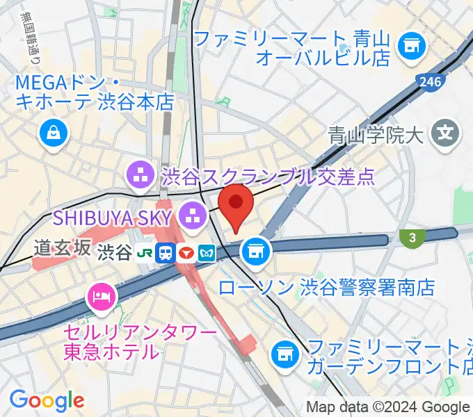 トート音楽院 渋谷校の地図