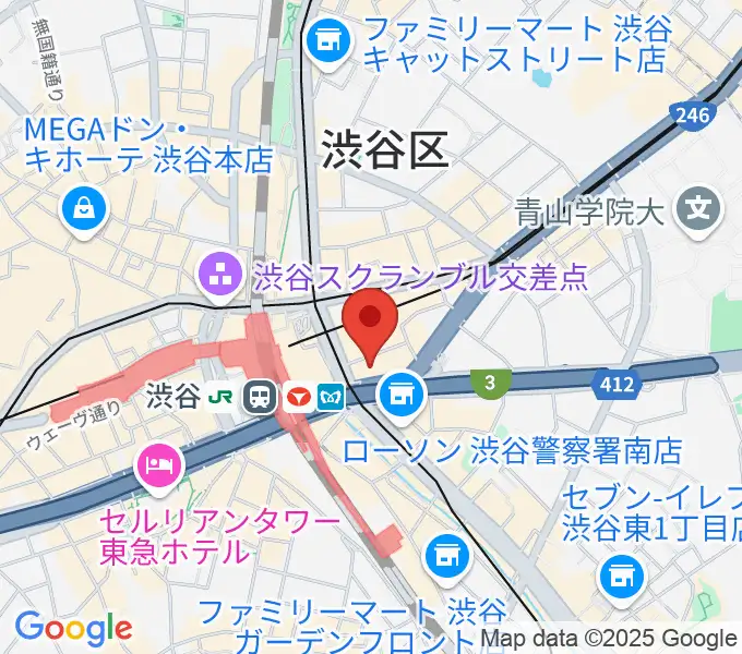 トート音楽院 渋谷校の地図