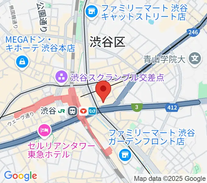 トート音楽院 渋谷校の地図