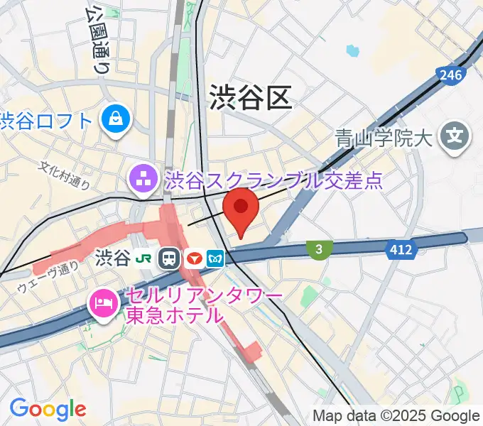トート音楽院 渋谷校の地図