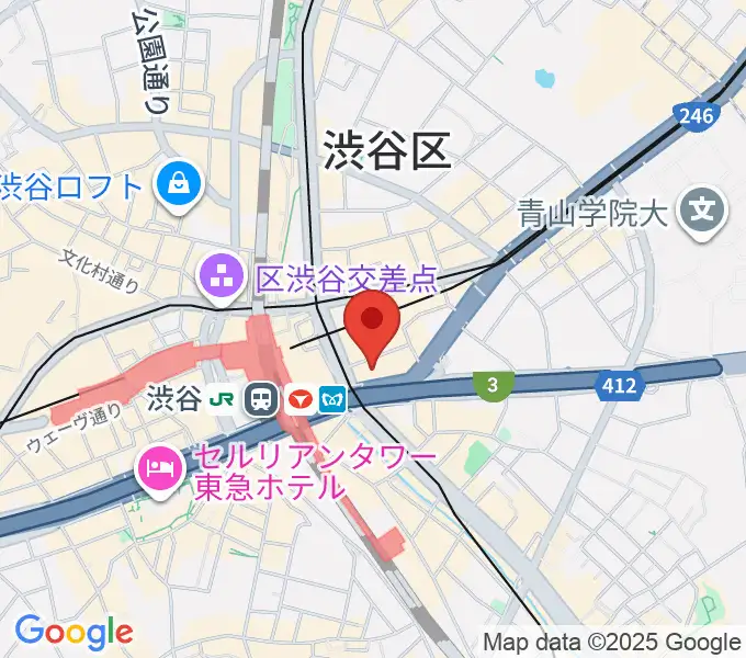 トート音楽院 渋谷校の地図