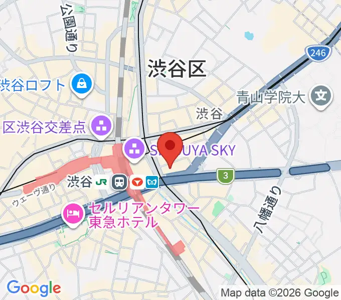 トート音楽院 渋谷校の地図