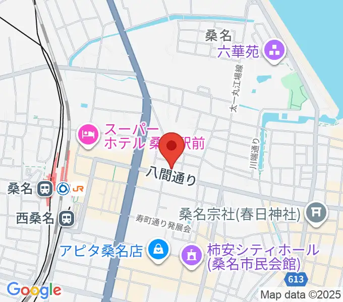 北勢ミュージックの地図