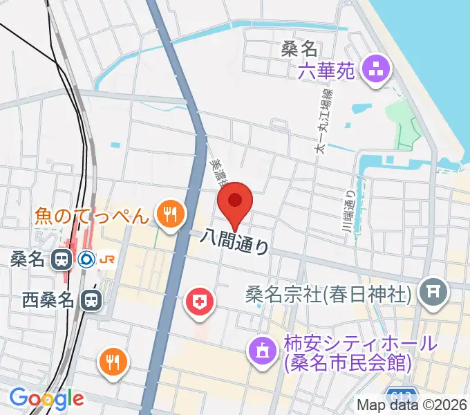 北勢ミュージックの地図