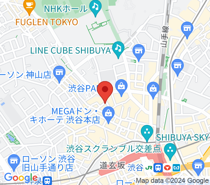 MUSICLAND KEY渋谷店の場所