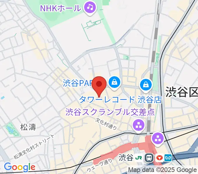 ミュージックランドKEY渋谷店の地図