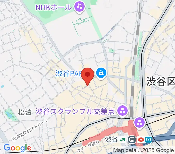 ミュージックランドKEY渋谷店の地図