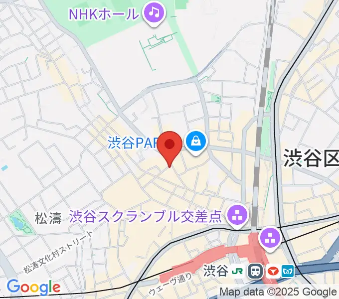 ミュージックランドKEY渋谷店の地図