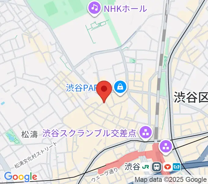 ミュージックランドKEY渋谷店の地図