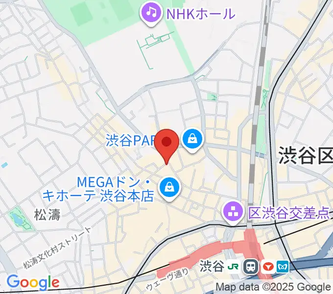 ミュージックランドKEY渋谷店の地図