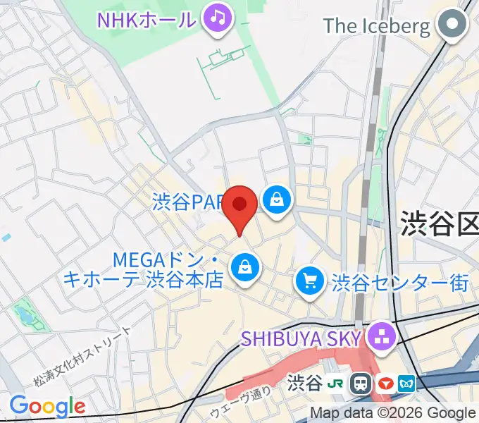 ミュージックランドKEY渋谷店の地図