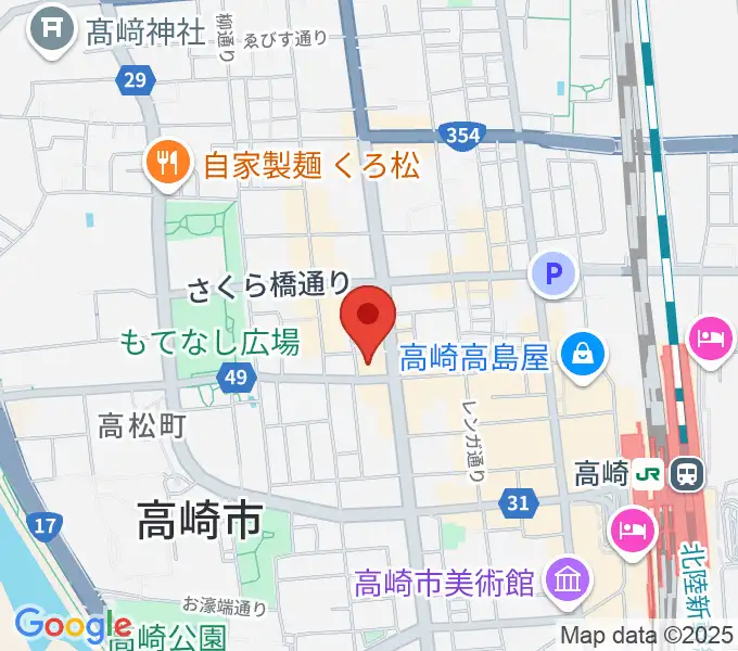 MUSICLAND KEY 高崎店の地図
