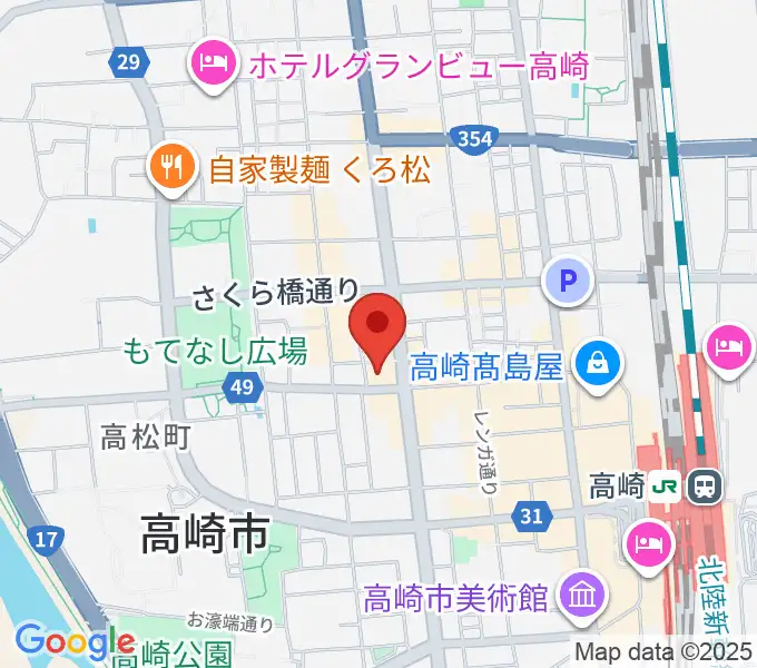 MUSICLAND KEY 高崎店の地図