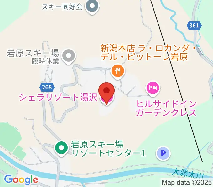 シェラリゾート湯沢の地図
