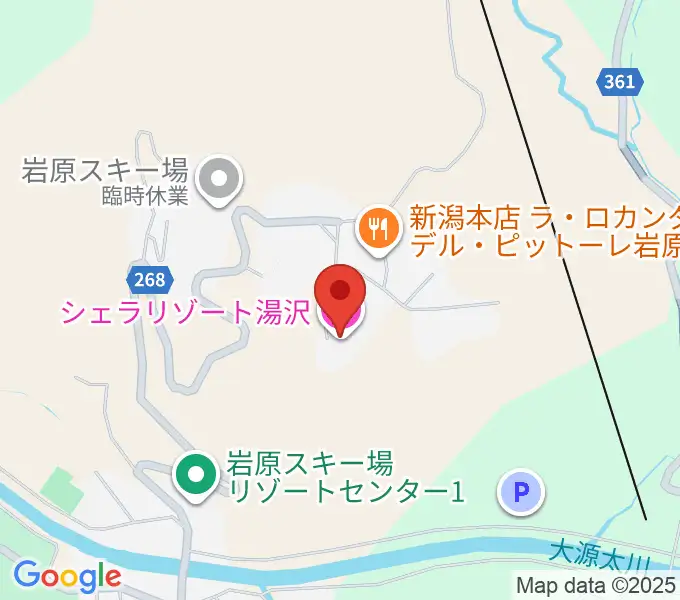 シェラリゾート湯沢の地図