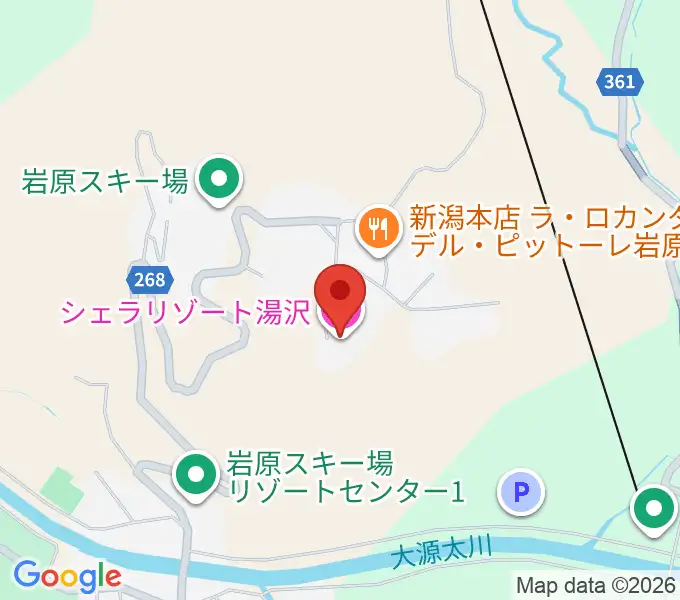 シェラリゾート湯沢の地図