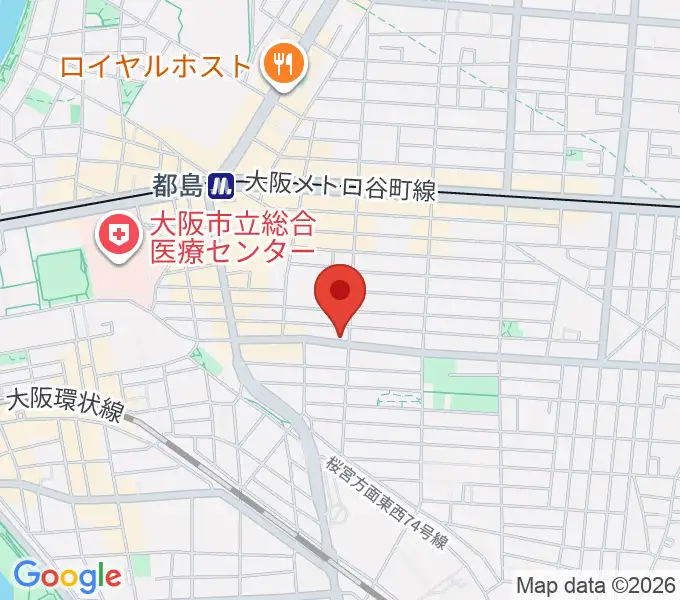 上野音楽学園の地図