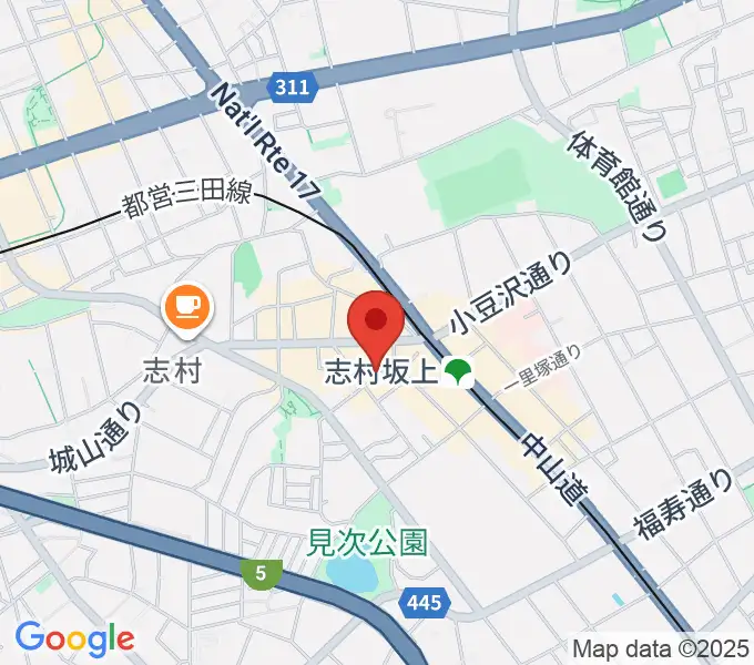 板橋ミュージックセンターの地図