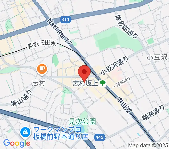 板橋ミュージックセンターの地図