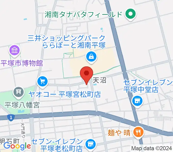 ヨネザワ楽器の地図