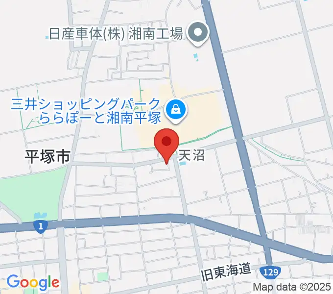 ヨネザワ楽器の地図