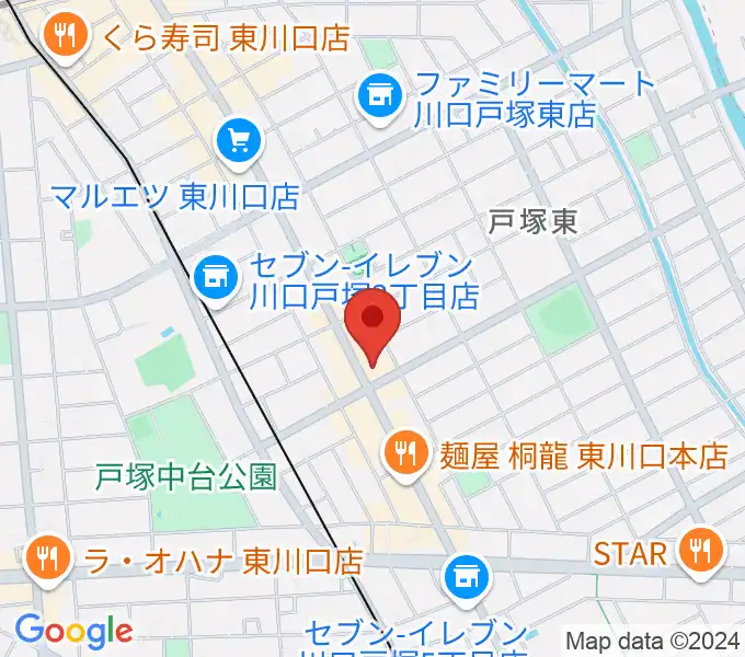 音楽教室G・クレフ東川口校の地図