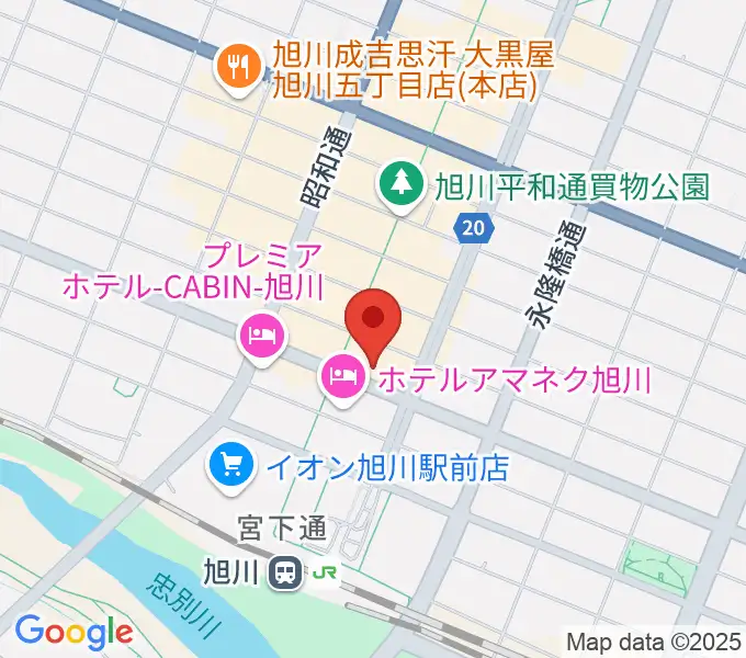 島村楽器 フィール旭川店の地図