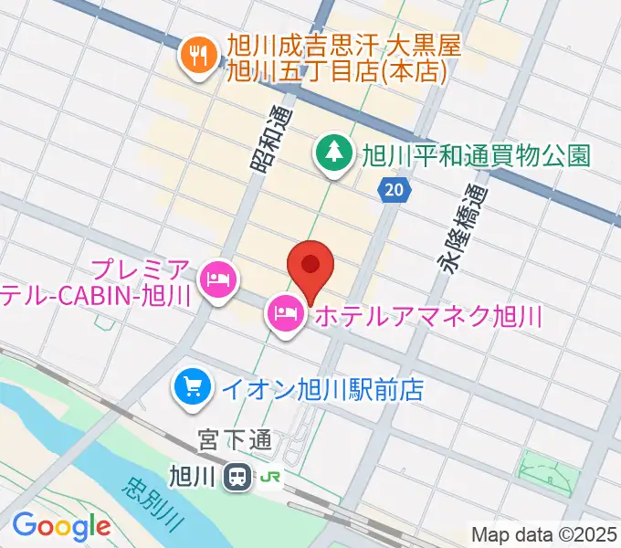 島村楽器 フィール旭川店の地図