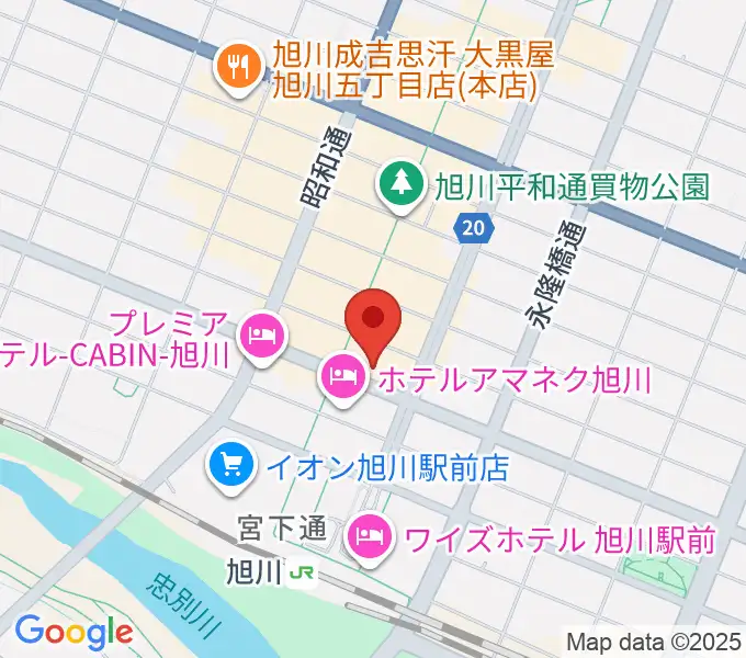 島村楽器 フィール旭川店の地図