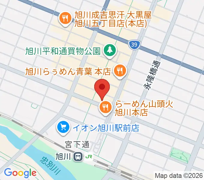 島村楽器 フィール旭川店の地図