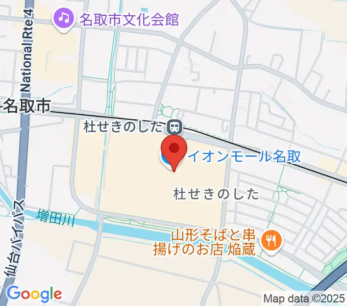 島村楽器 イオンモール名取店の地図