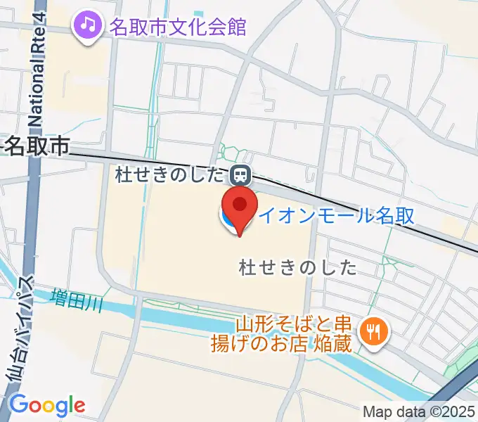 島村楽器 イオンモール名取店の地図